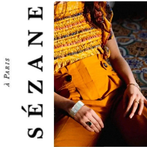Sezane Pants - Sézane pants Mustard yellow Armando Trousers 14 Ocre $288